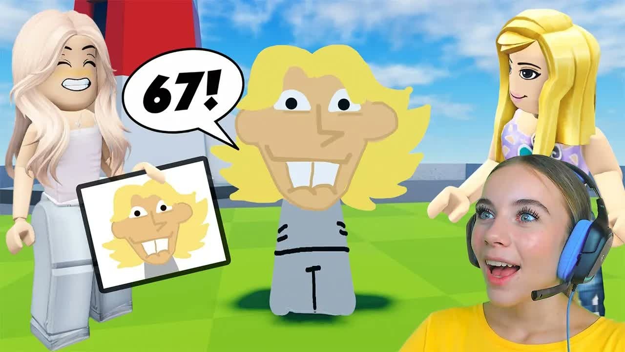 РИСУЮ 67 ОЖИВАЕТ в ROBLOX! С АЛЁНОЙ