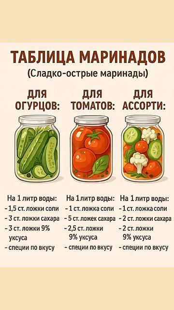 Рецепт для засолки огурцов и томатов