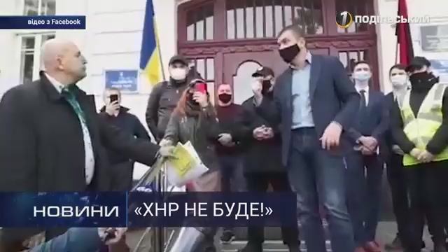 Выпуск новостей телеканала Перший подільський от 02.11.2020 года про визит В. Викарчука к мэру Хмель