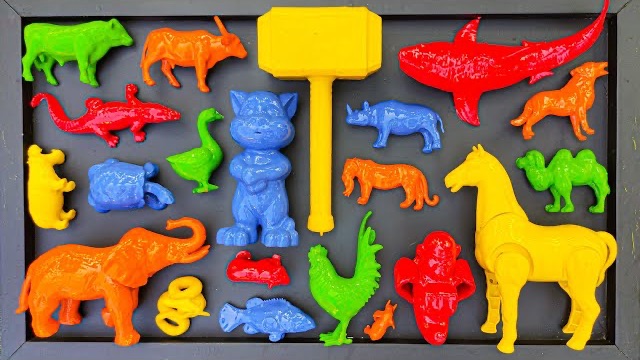 CLEANING: Cow, Elephant, Mammoth, Chimpanzee, Rabbit, Crocodile, Chicken, Duck, Snake, Kangaroo.
