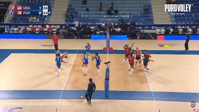 Эстадос Юнидос Vs Пуэрто-Рико Женский чемпионат NORCECA Continental