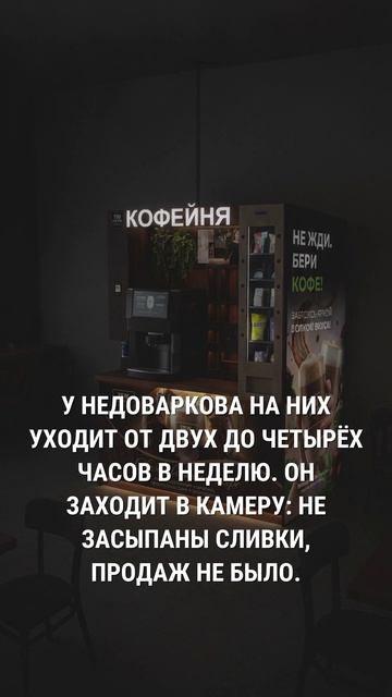 Контроль кофейни: 8 точек - 2 часа в неделю