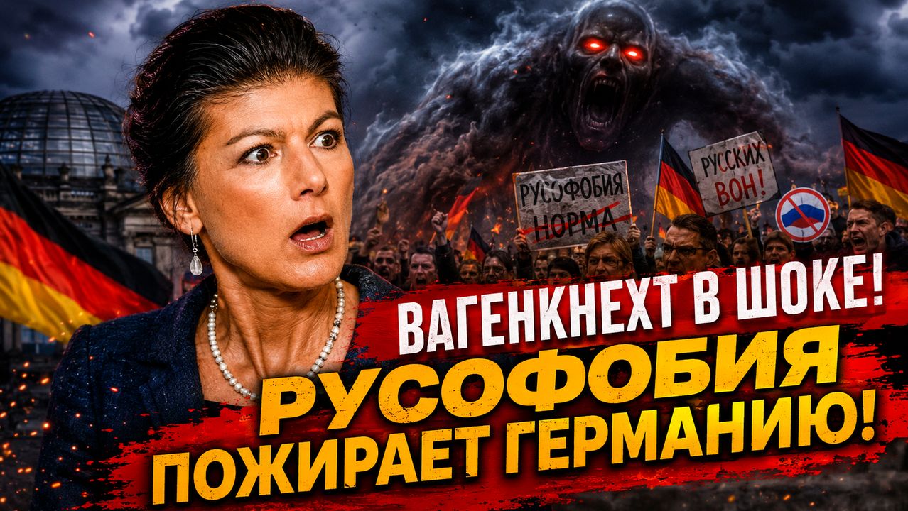 Вагенкнехт в ШОКЕ! Русофобия ПОЖИРАЕТ Германию!