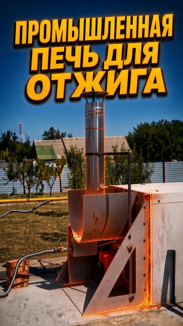 Мини обзор на печь для отжига металлоконструкций от КБ 