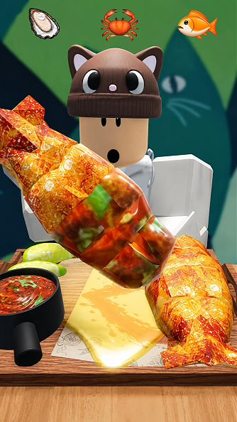 🦞 ASMR Мукбанг с морепродуктами в Роблокс #roblox
