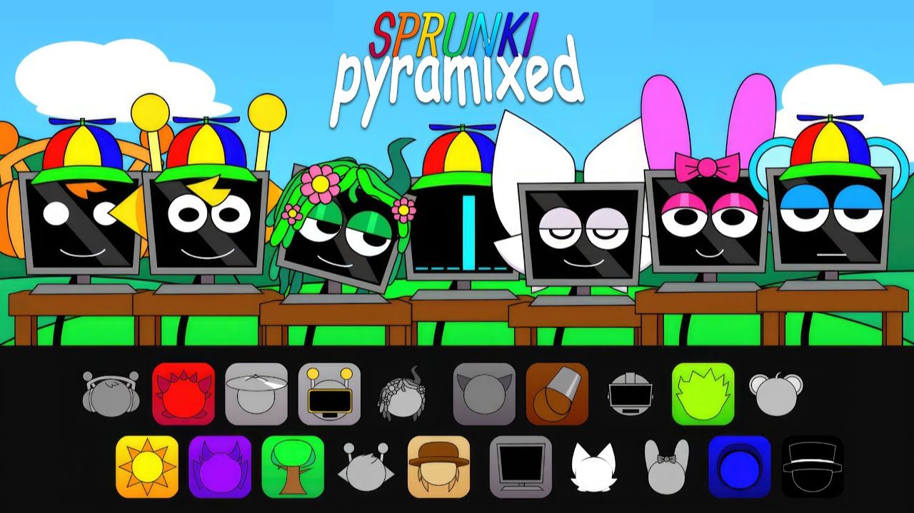 Sprunki Pyramixed But All Mr. Fun Computer Мод