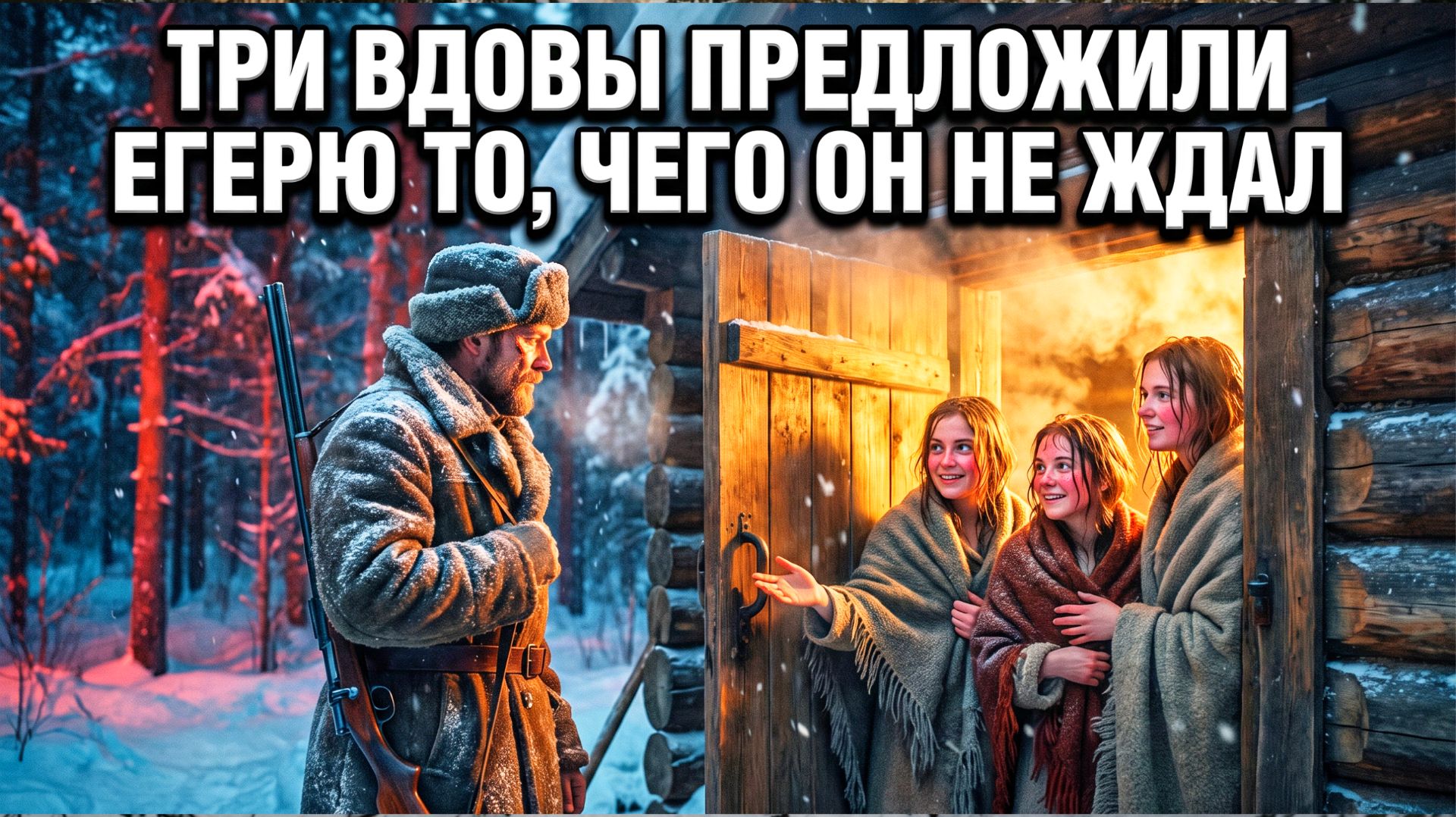 ОН ЗАШЁЛ В БАНЮ К 3 ВДОВАМ… То, что произойдя ДАЛЬШЕ — ШОК для всей деревни!