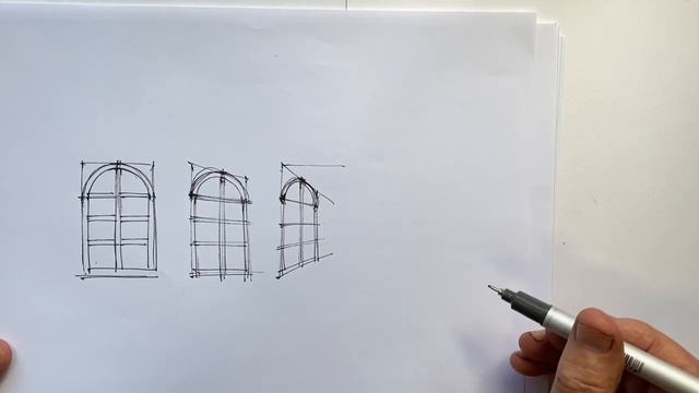 Как нарисовать арки в перспективе