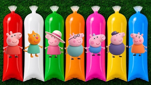 Peppa Pig, George Pig, Mummy Pig, Daddy Pig, Suzy Sheep, Rebecca Rabbit & Pedro Pony! 🐷🌈