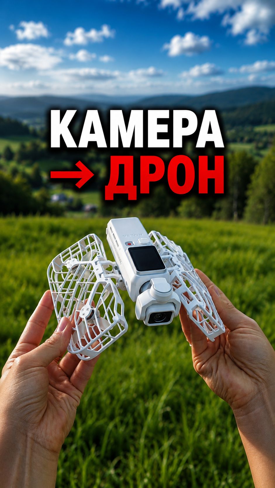 Дрон из камеры: новая необычная система