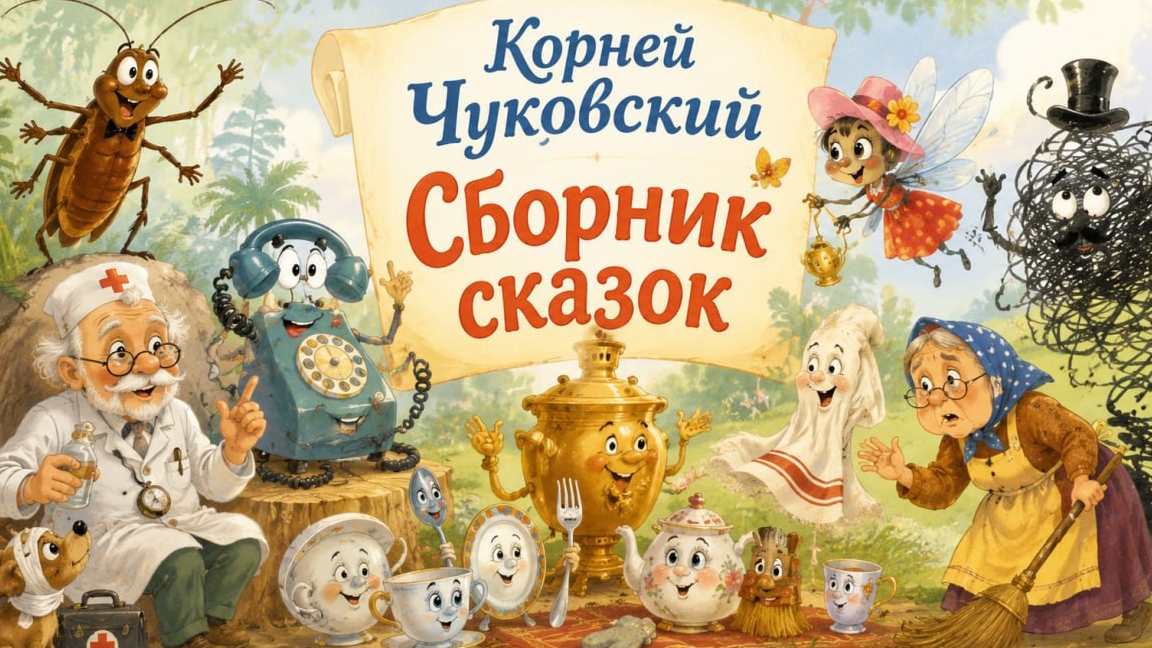 Сказки на ночь. Большой сборник сказок Корнея Чуковского