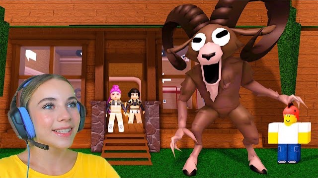 ПОБЕГ ОТ КОЗЛА С АЛЁНОЙ в ROBLOX!