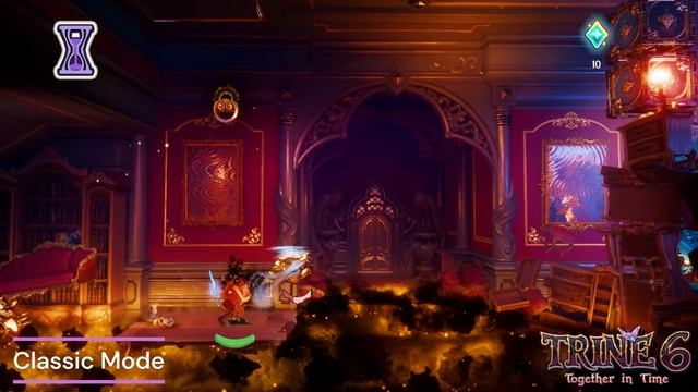 Trine 6 - Freestyle Vs. Classic Puzzle Mode Example (Pontius)
