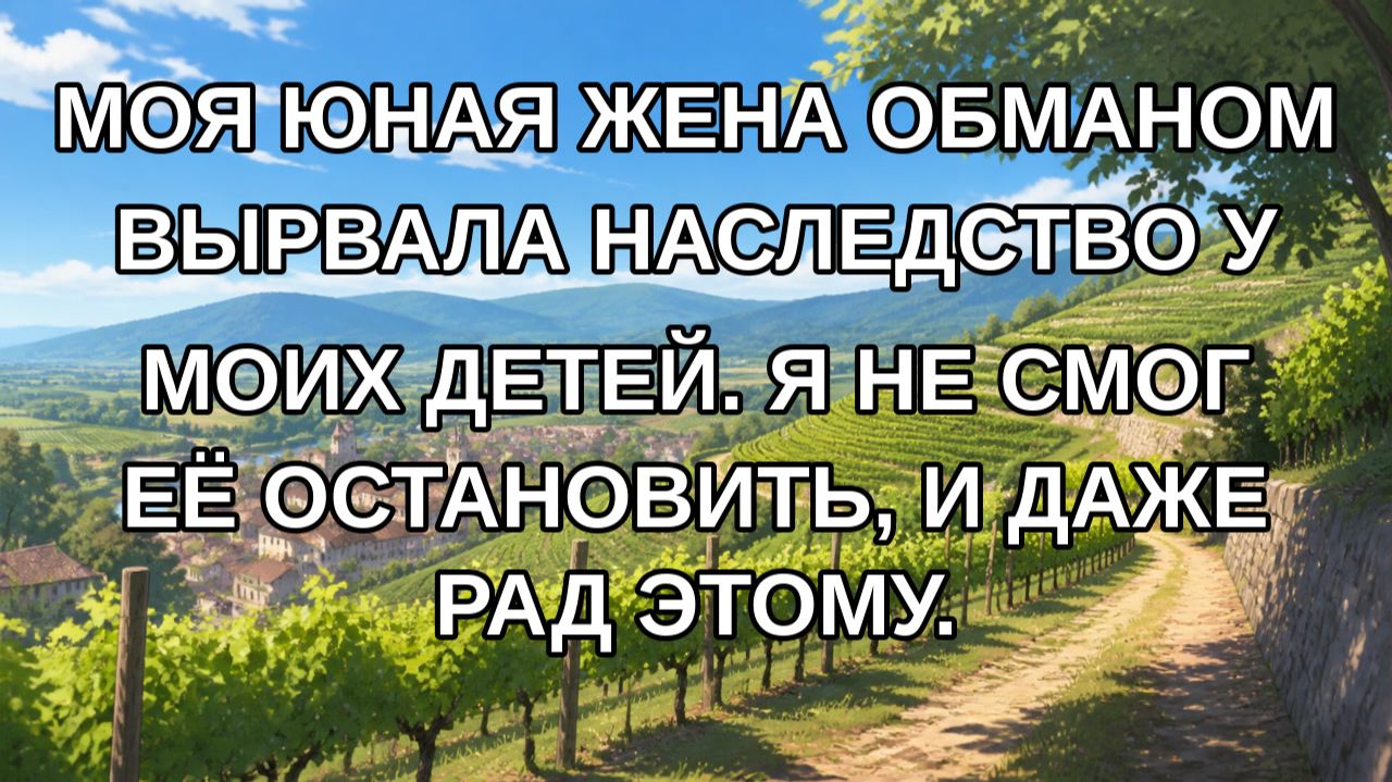 Моя юная жена обманом вырвала наследство у моих детей. Я не смог её остановить, и даже рад этому.
