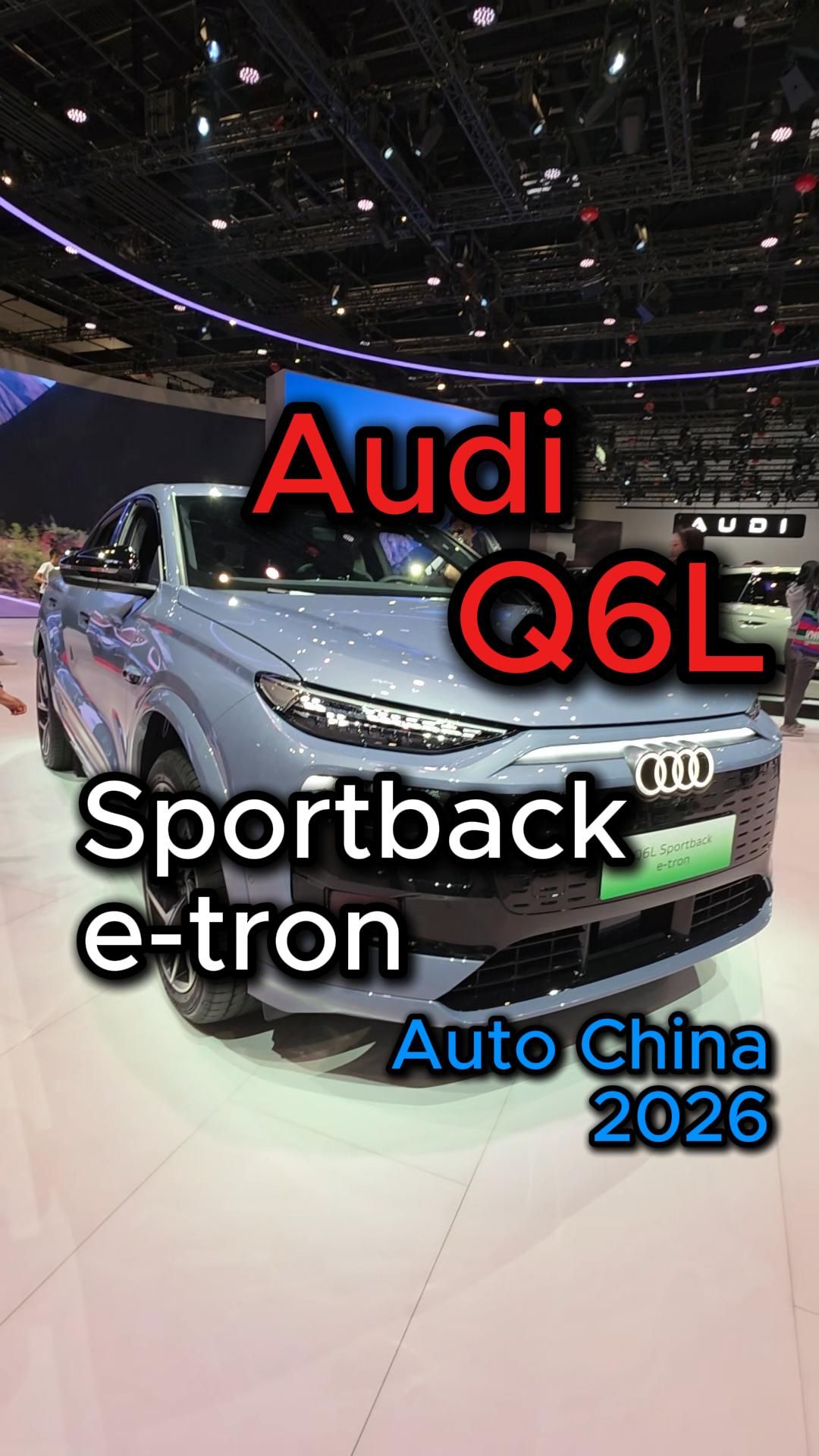 Это у нас Audi Q6L Sportback E-tron🚗
