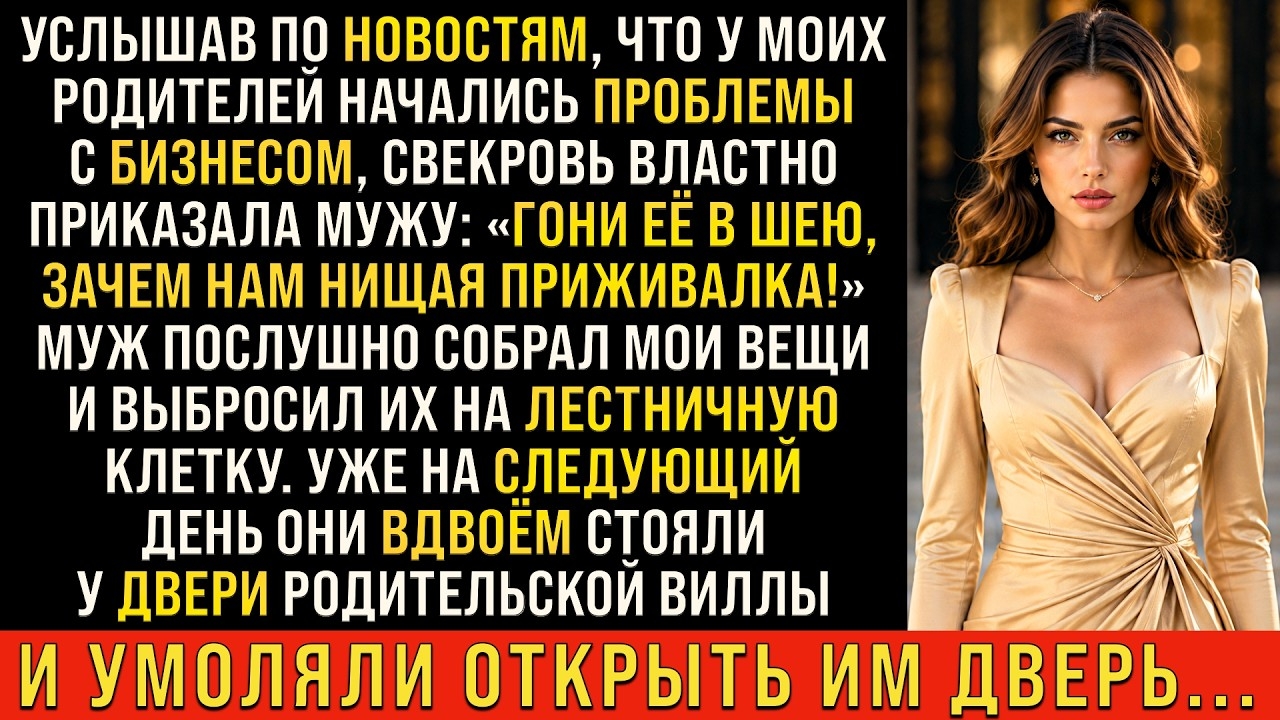 ИСТОРИИ ИЗ ЖИЗНИ/Гони её в шею! - заявила свекровь мужу/РЕАЛЬНЫЕ ИСТОРИИ/ЖИЗНЕННЫЕ ИСТОРИИ
