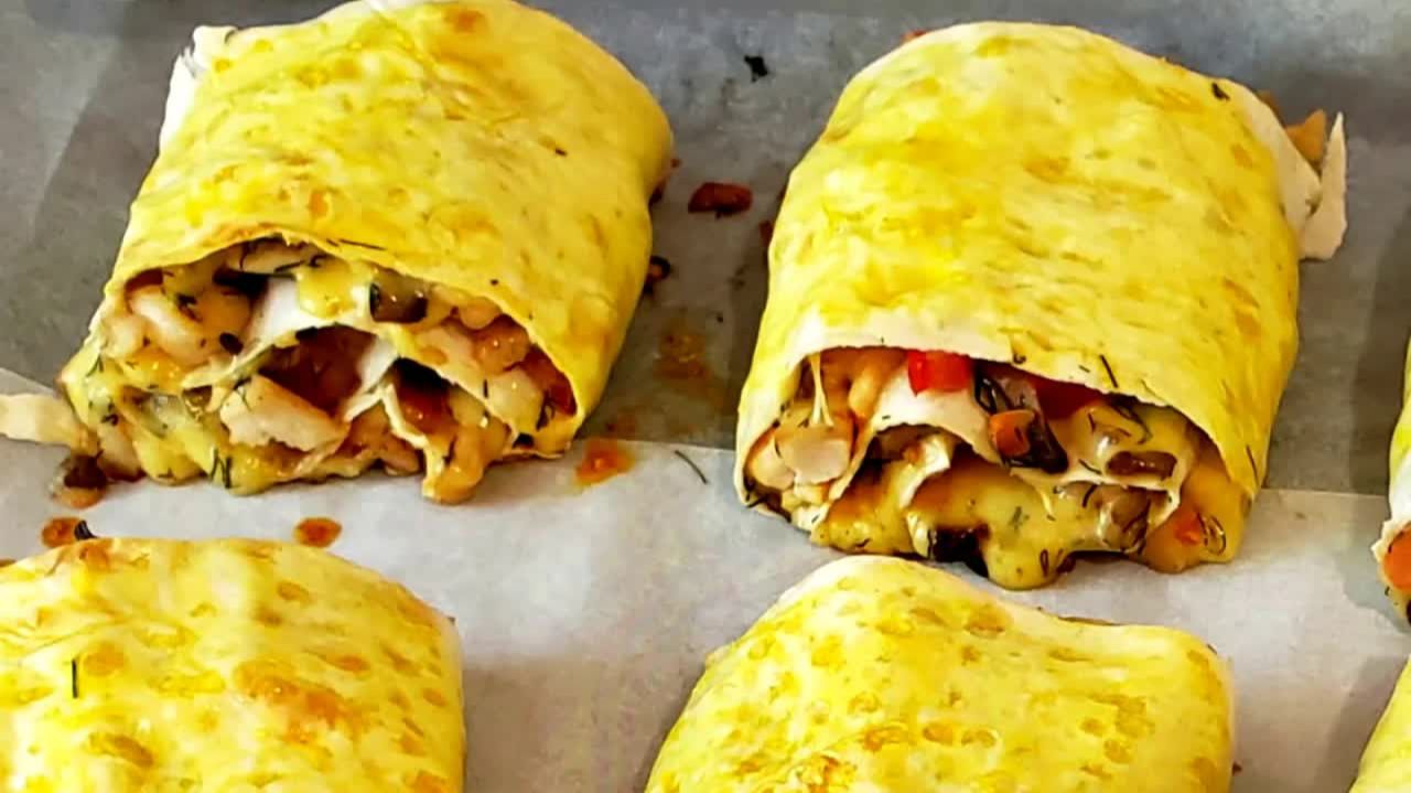 Из обычного ЛАВАША! Рулетики из ЛАВАША с курицей и сыром — мировая закуска. Проще не придумаешь.