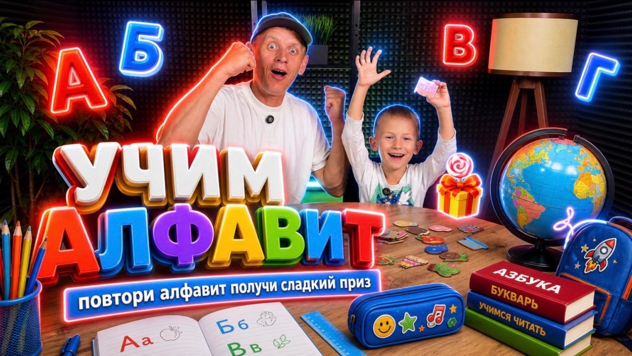 УЧИМ АЛФАВИТ  ПОПРОБУЙ ПОВТОРИ и ПОЛУЧИ СЛАДКИЙ ПРИЗ