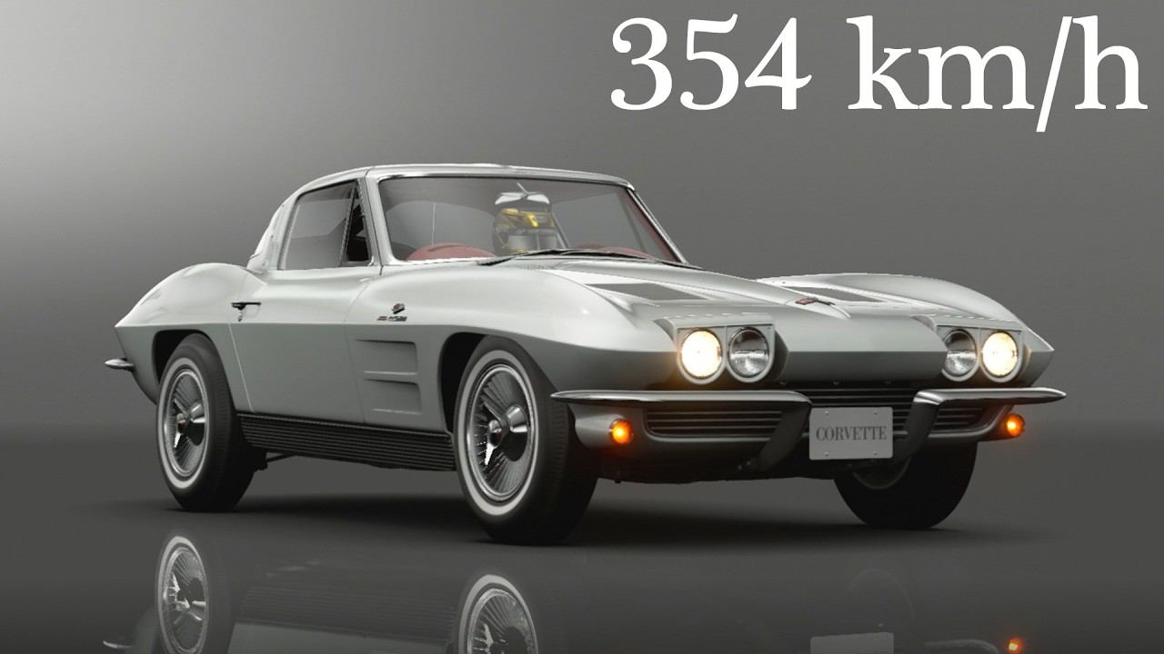 Gran Turismo Sport - Chevrolet Corvette Sting Ray Sport Coupe 1963 - 354 Km/h Top Speed