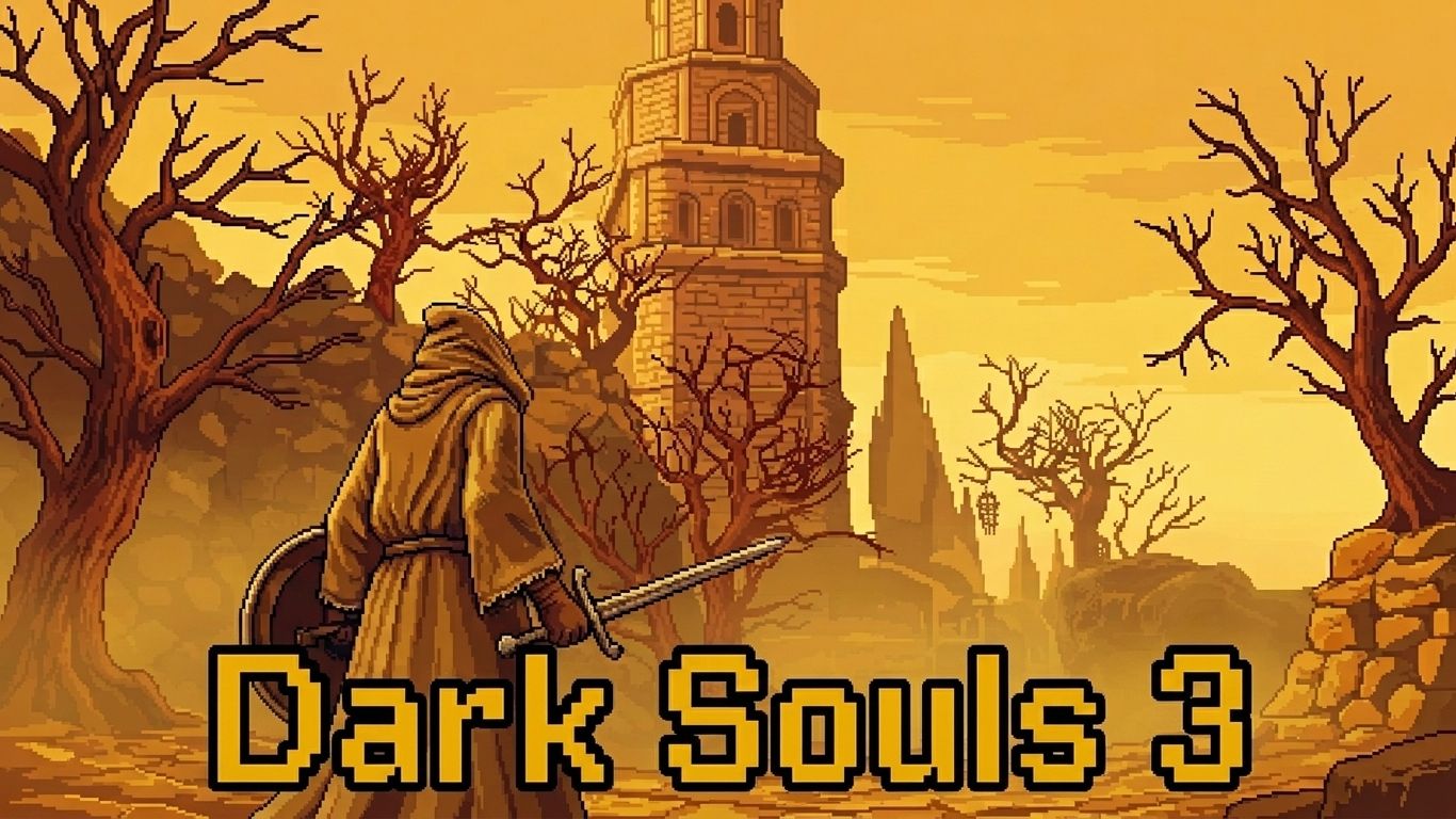 Dark Souls 3: прогулка по деревне 4
