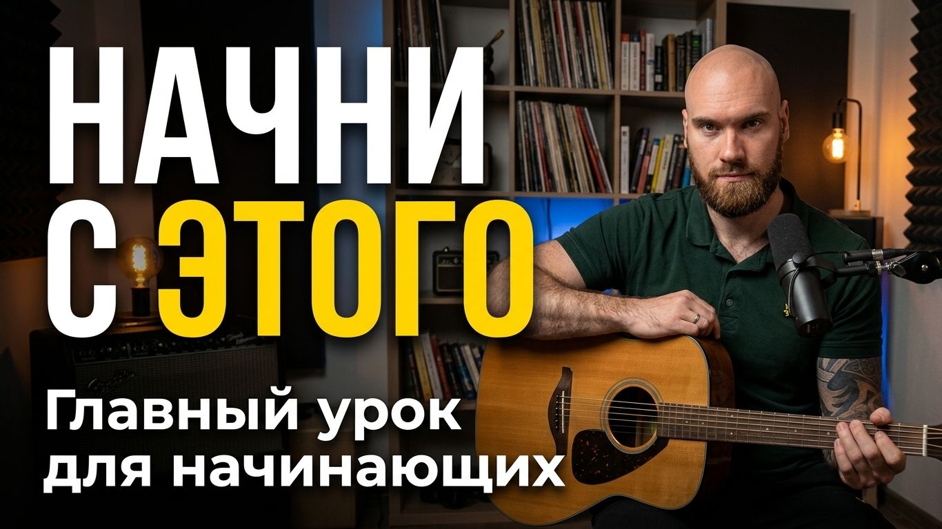 С чего начать играть на гитаре? Первый урок для новичков