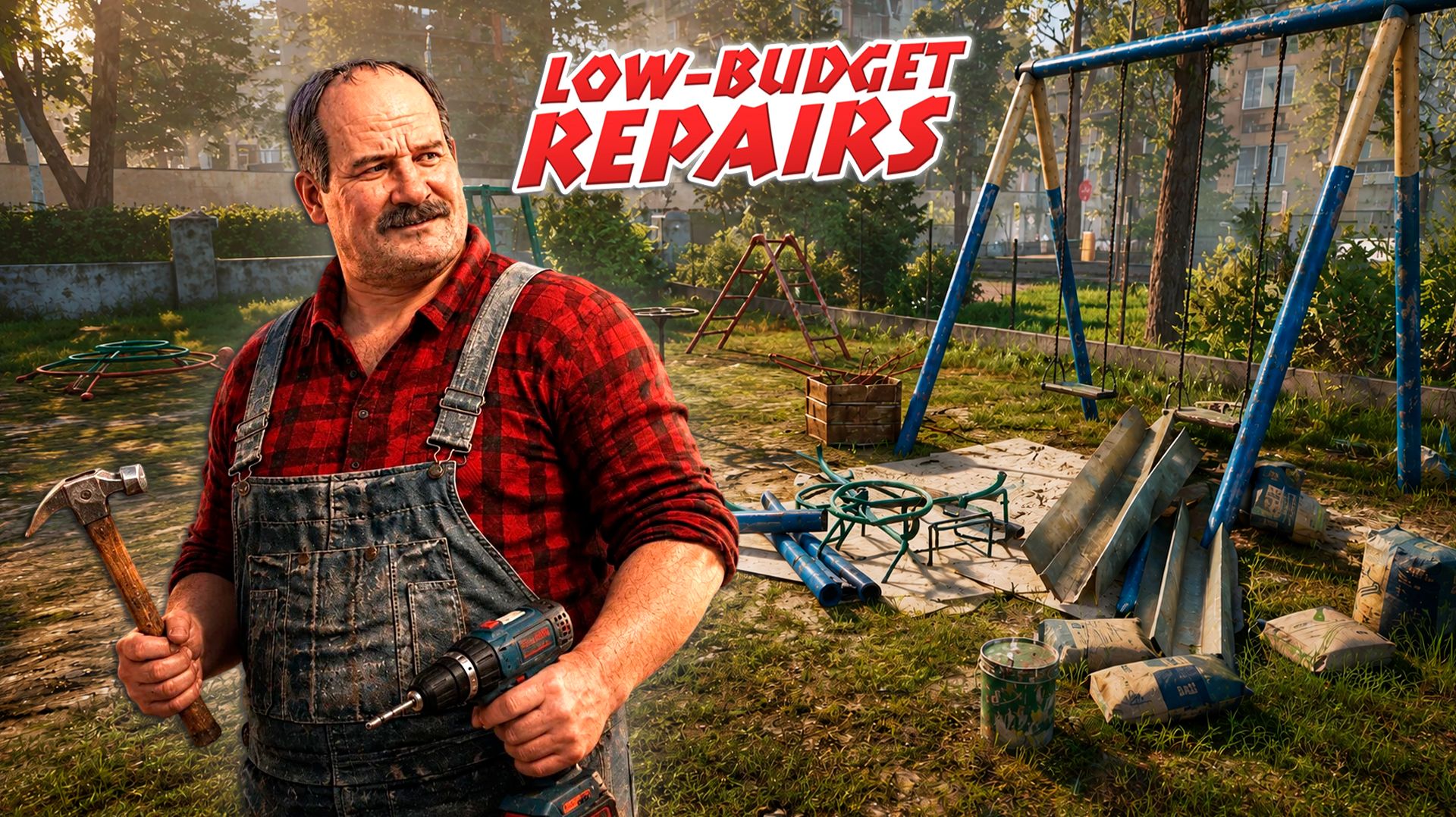 ЗЛАЯ БАБКА РАЗРУШИЛА ДЕТСКУЮ ПЛОЩАДКУ😱 - Low-Budget Repairs #2