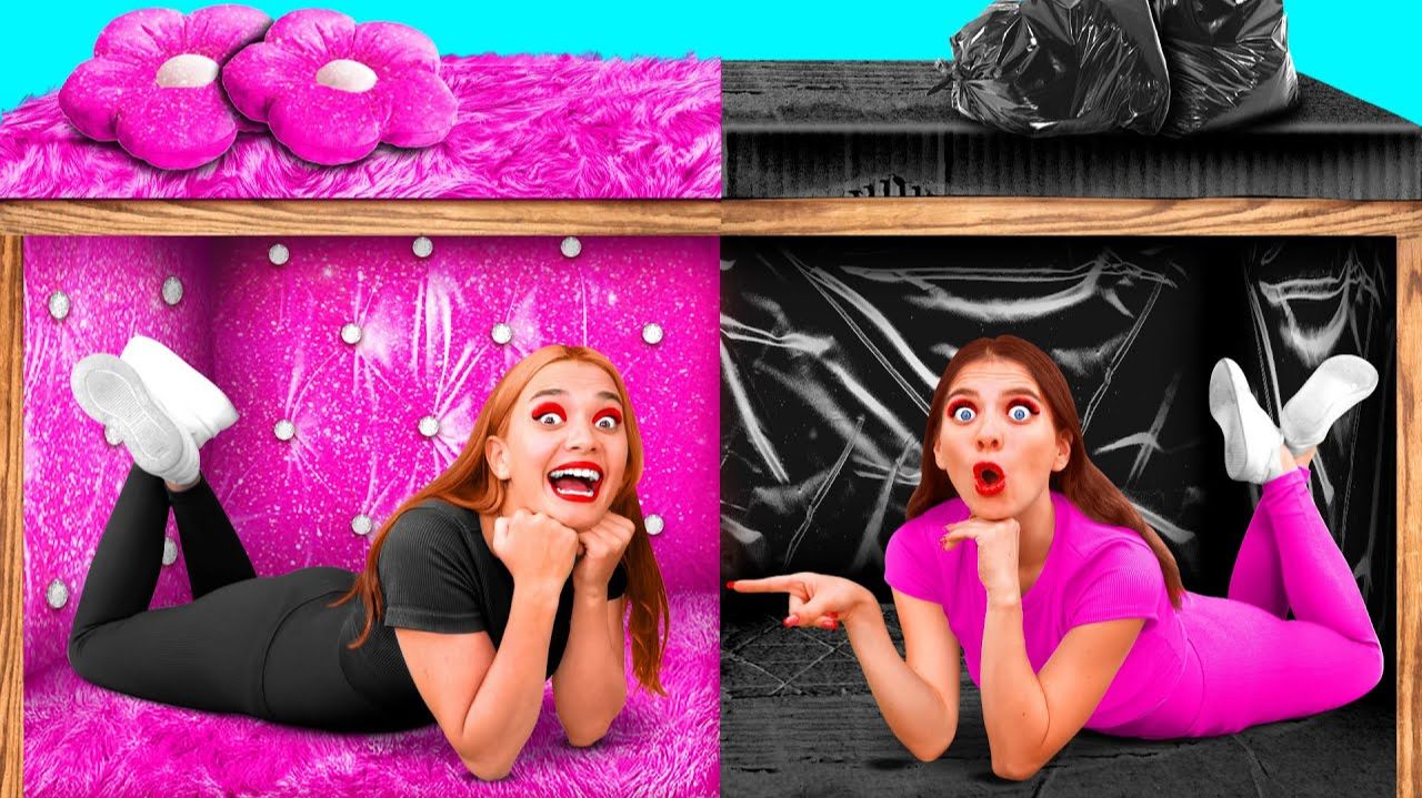 Секретный Домик Под Кроватью # Богатая Vs Бедная Смешные Моменты от DoDo Challenge