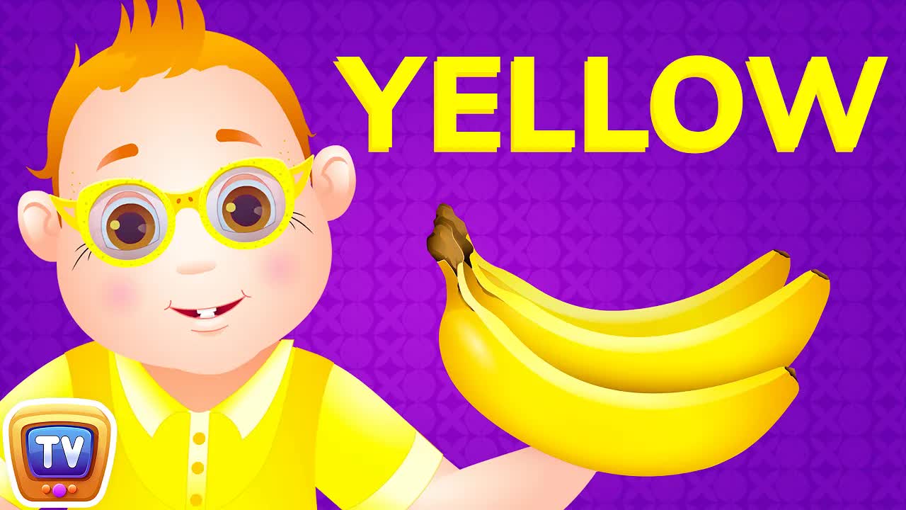Песня про ЖЁЛТЫЙ цвет | Учим цвета | Детские стишки про цвета | ChuChu TV