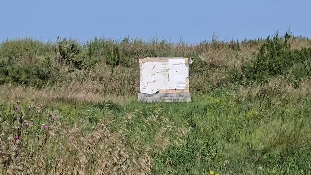Пристрелка МР-155 пулей на 100 метров.