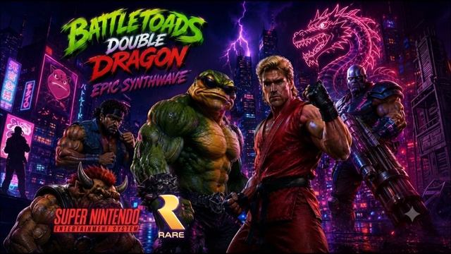 Battletoads  Double Dragon SNES - Epic Synthwave Reimagined
