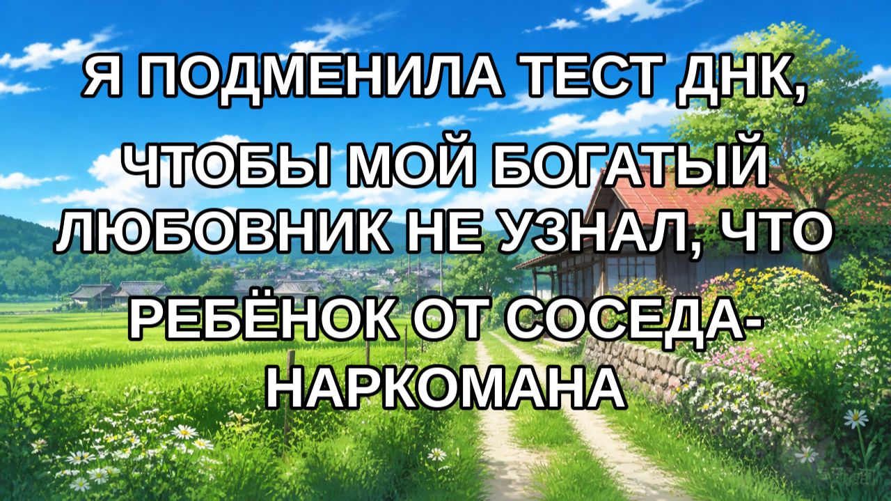Я подменила тест ДНК, чтобы мой богатый любовник не узнал, что ребёнок от соседа-наркомана