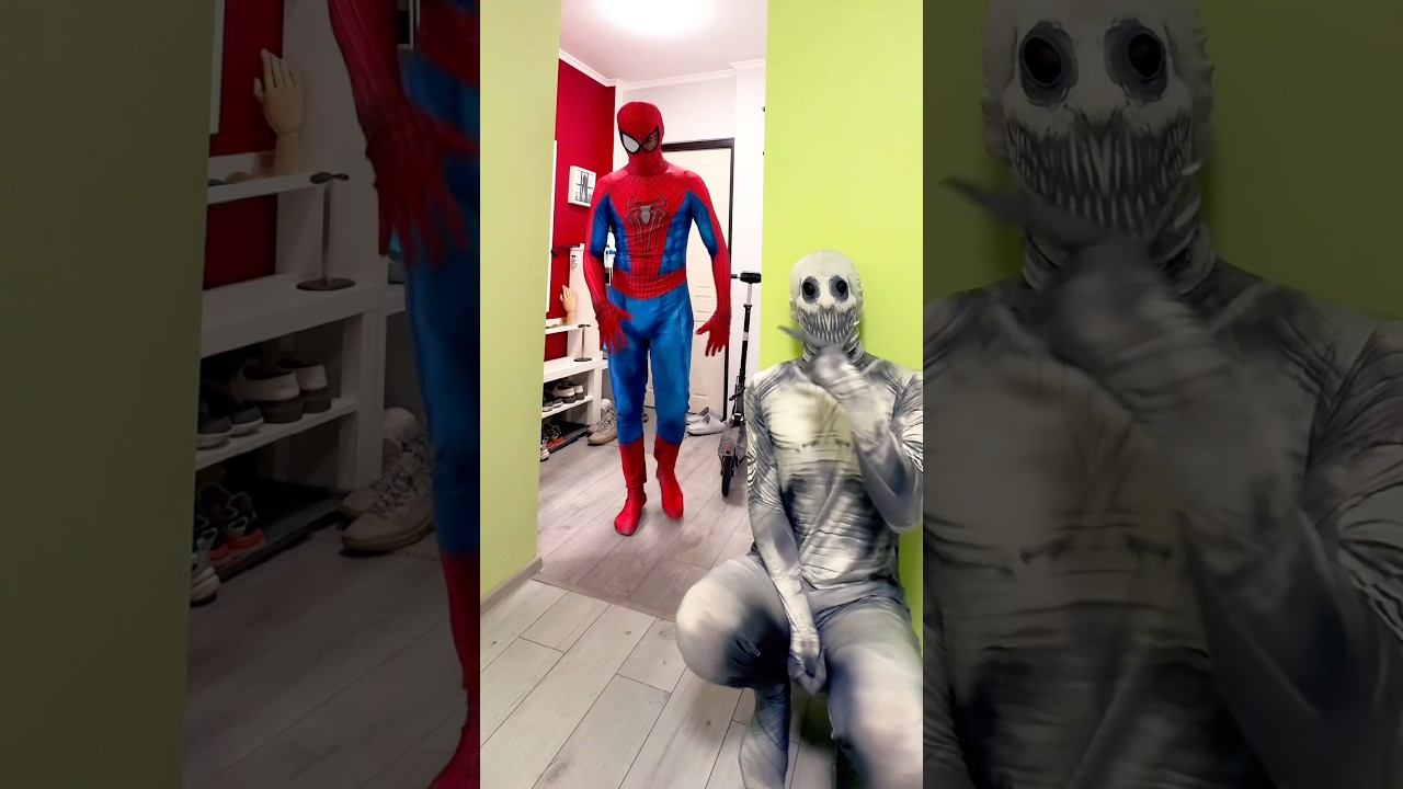 A Zombie Scared Spider-Man  #spiderman