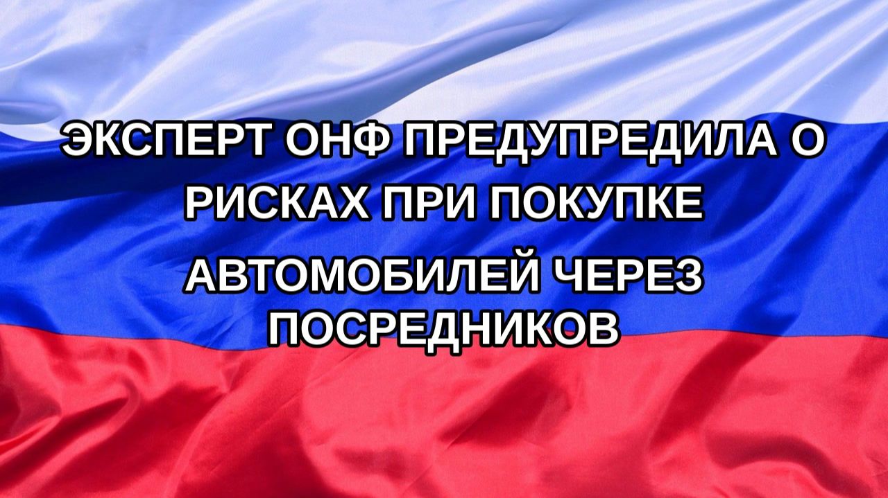 |Н. РФ| Эксперт ОНФ предупредила о рисках при покупке автомобилей через посредников