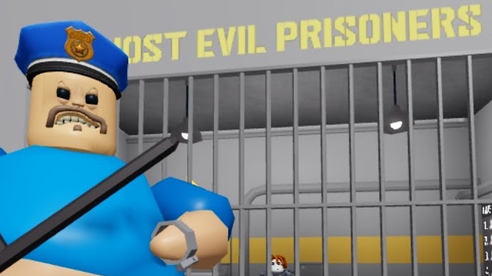 играю в побег из тюрьмы в роблокс