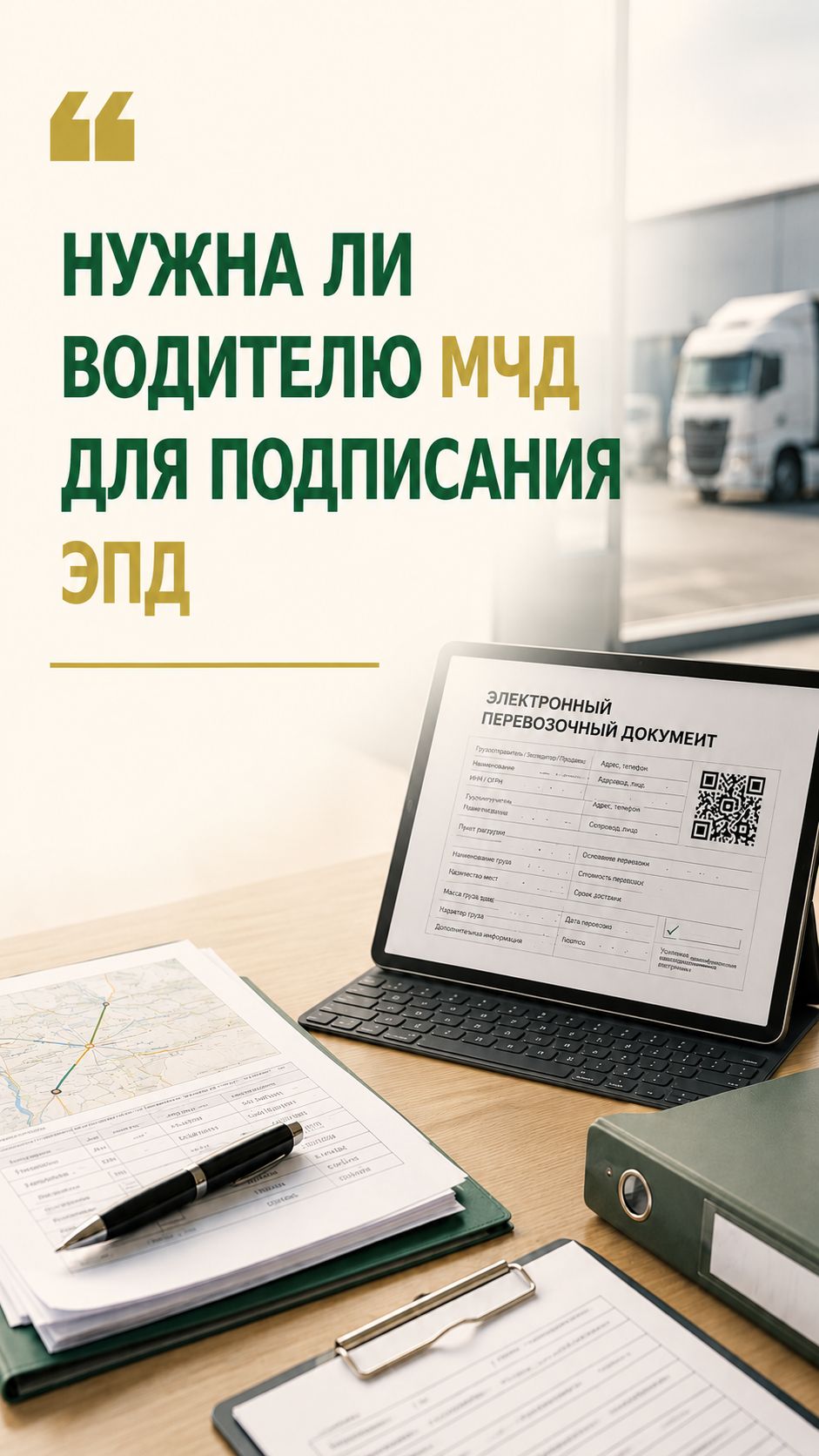 Нужна ли водителю МЧД для подписания ЭПД? 🚚