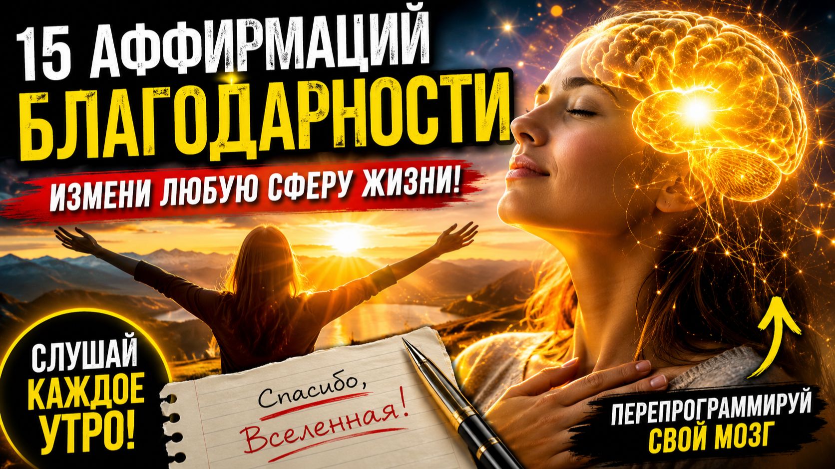 Скажите это УТРОМ, и ваш мозг начнет притягивать ДЕНЬГИ 🧠 (Секрет РАС)