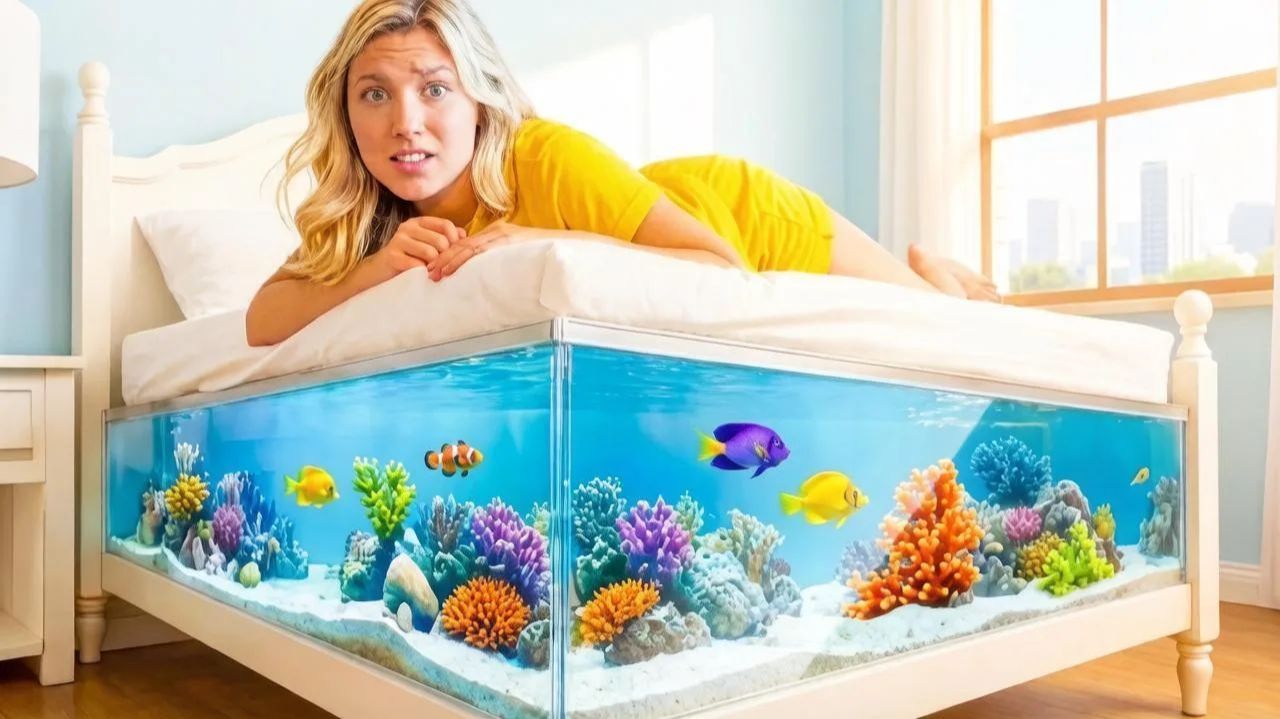 🐟 Аквариум в кровати! 🍿
