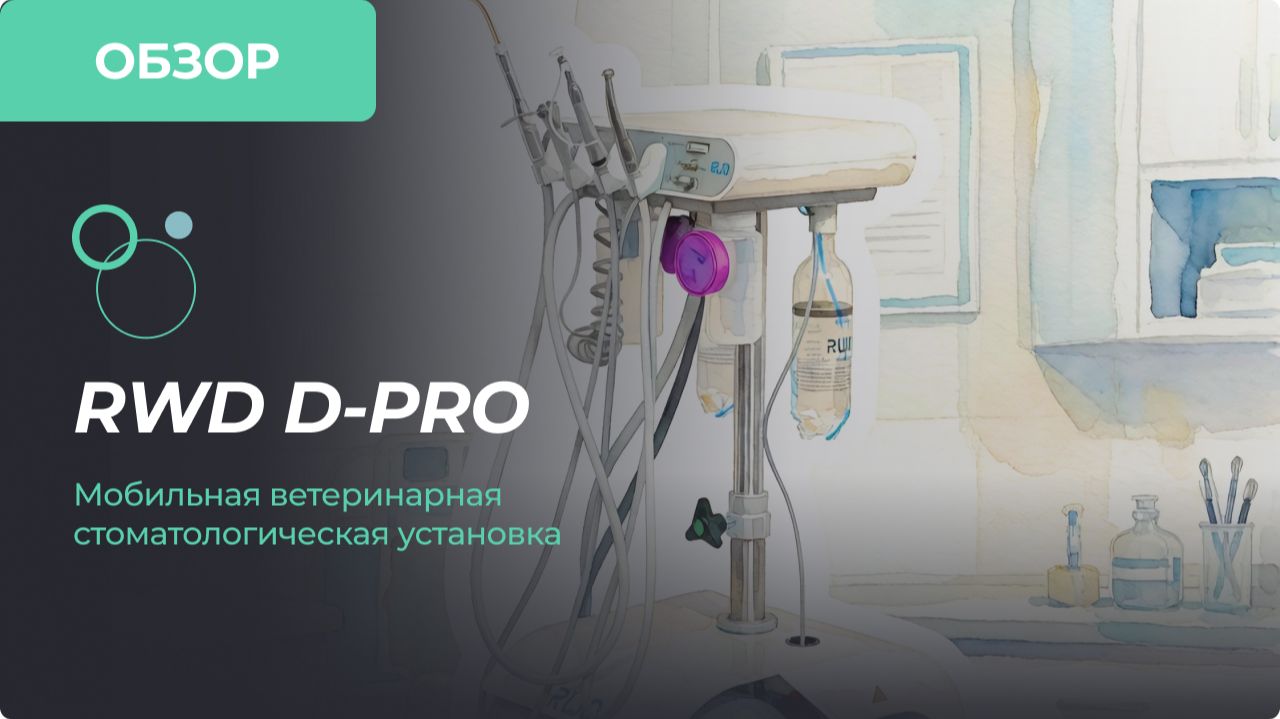 Обзор мобильной ветеринарной стоматологической установки RWD D-PRO