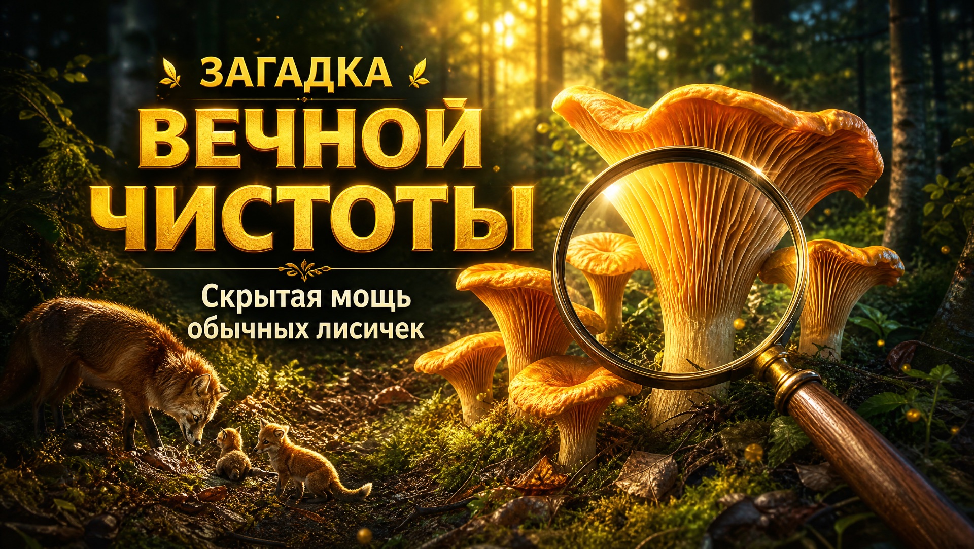 Золото для ПЕЧЕНИ и ЗРЕНИЯ: о грибах ЛИСИЧКИ
