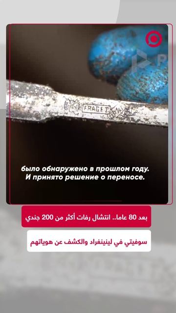 في عملية إنسانية وتاريخية، تمكن فريق بحث في مقاطعة لينينغراد الروسية