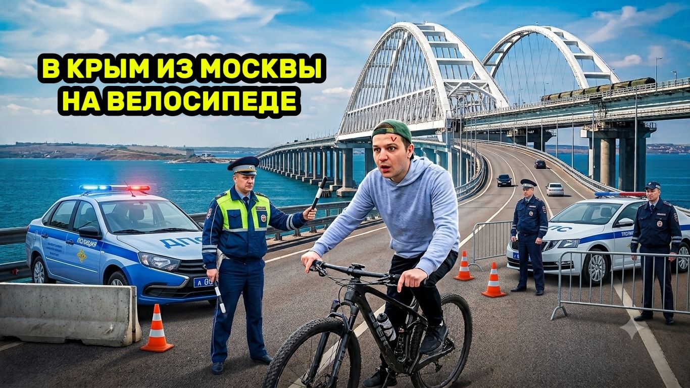 ИЗ Москвы В КРЫМ на МОЩНОМ ЭЛЕКТРО ВЕЛОСИПЕДЕ