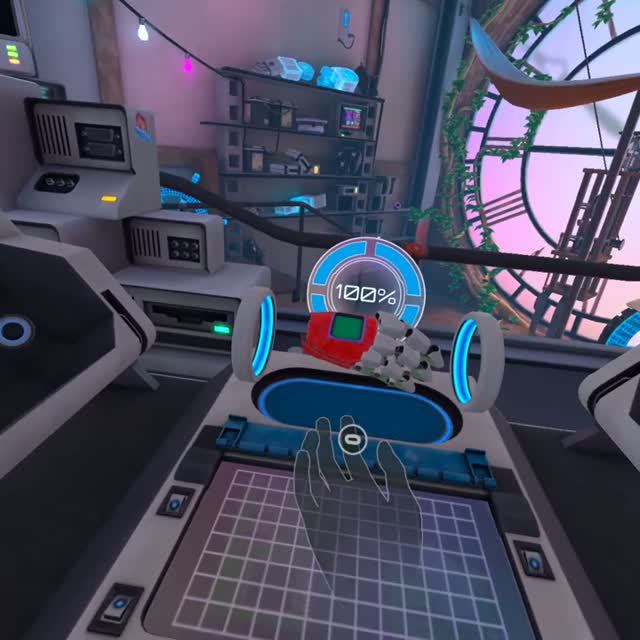 Играю в недолгую VR игру First Hand