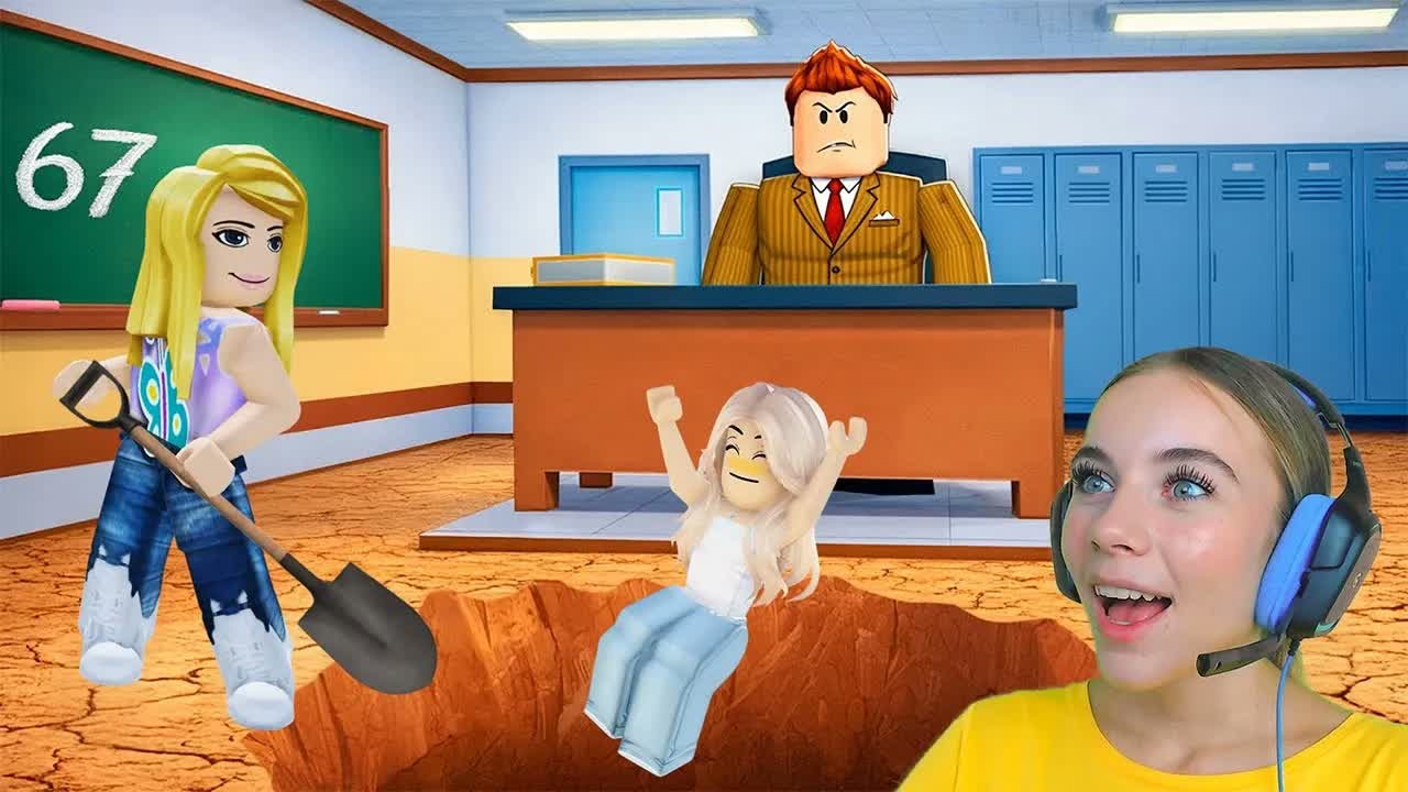 КОПАЕМ, ЧТОБЫ СБЕЖАТЬ ИЗ ШКОЛЫ в ROBLOX! С АЛЁНОЙ