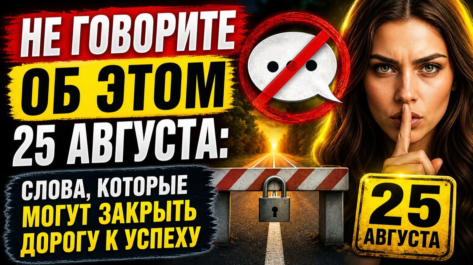 Не говорите об этом 25 августа_ слова которые могут закрыть дорогу к успеху.