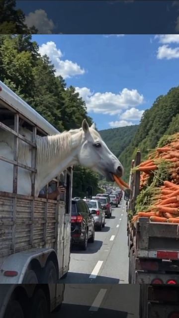Лошадка 🐎 веселится 😂