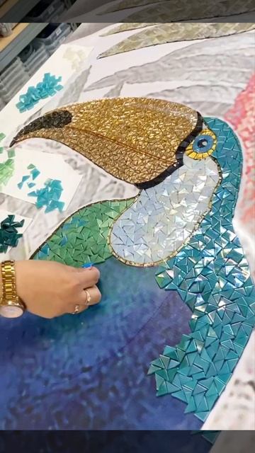 Туканы из мозаики Art&Natura #mosaic  #мозаика #toucan #тукан