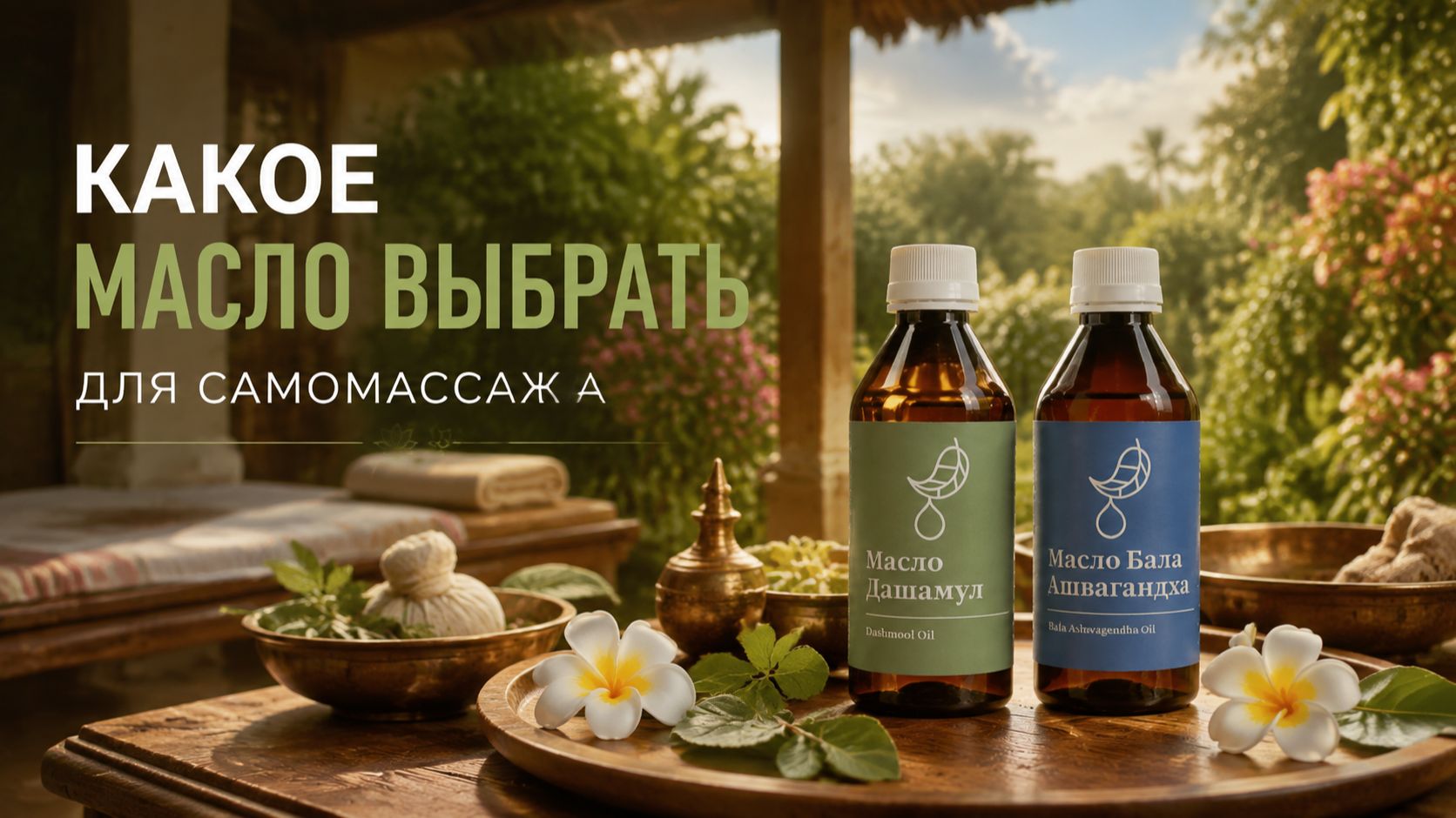 Ашваганда или Дашамула: какое масло выбрать для самомассажа?  Аюрведический подход