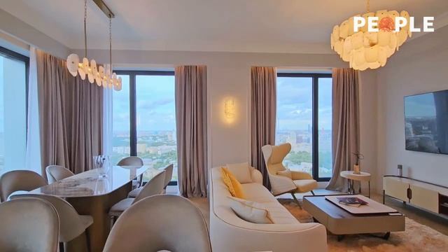 🏙 Видовая квартира 134,4 м² с 3 спальнями в премиальном ЖК Prime Park | 35 этаж