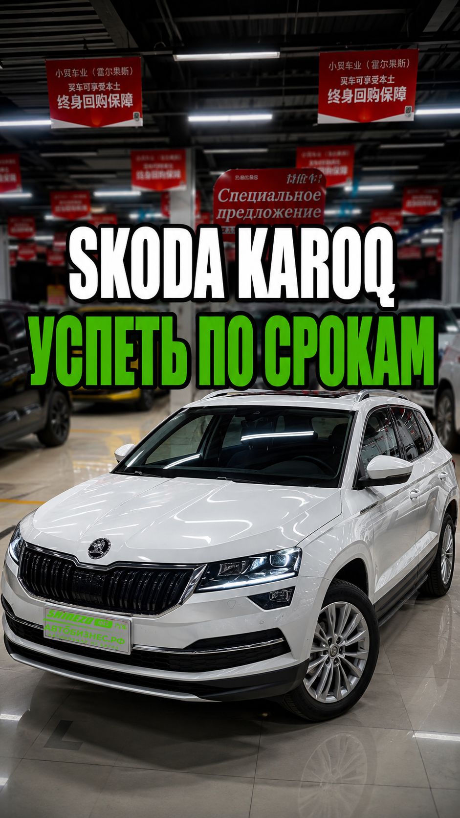 🚗 Skoda Karoq из Китая: пробег 28500 км, окно на экспорт ограничено