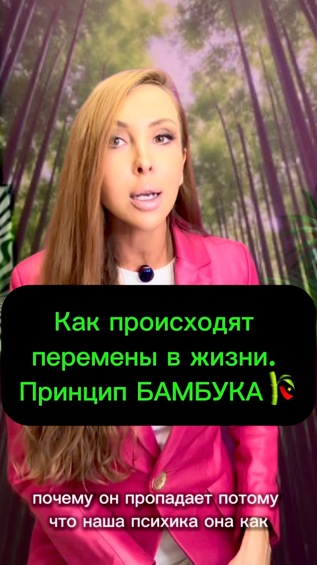 Как происходят перемены в жизни человека. Принцип БАМБУКА